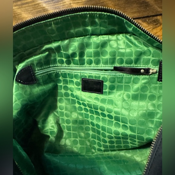 Kate Spade Stevie Nylon and Patent Leather satchel.  Black. Light weight. - Picture 8 of 11